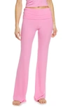 Skims Soft Lounge Fold Over Pants In Bubblegum