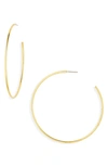 Madewell Oversize Hoop Earrings In Vintage Gold