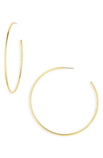 Madewell Oversize Hoop Earrings In Vintage Gold