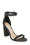 Jewel Badgley Mischka Jewel By Badgley Mischka Mayra Embellished Ankle Strap Sandal In Black