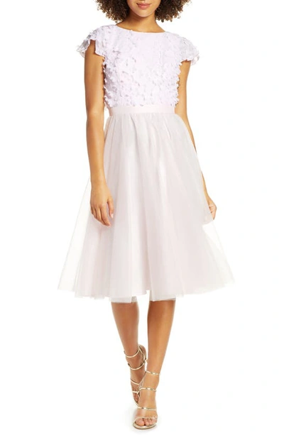 Chi Chi London Marinela Floral Applique Party Dress In Pink ModeSens