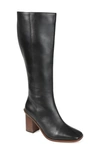 Journee Signature Tamori Leather Boot In Black