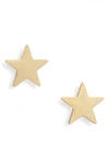 Knotty Star Stud Earrings In Gold