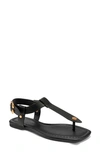 Aerosoles Carmina T-strap Sandal In Black Leather