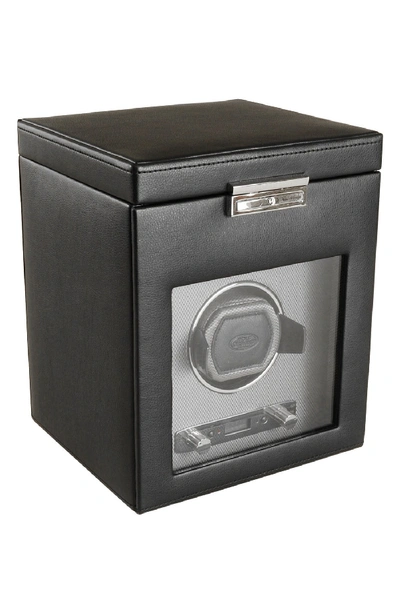 Wolf Viceroy Single Watch Winder With Storage In Black
