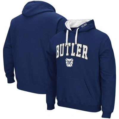 Colosseum Men's Navy Butler Bulldogs Arch And Logo Pullover Hoodie