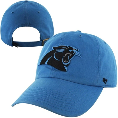 47 Mens Carolina Panthers ' Brand Panther Blue Cleanup Adjustable Hat