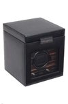 Wolf Roadster Single Watch Winder With Storage In Black
