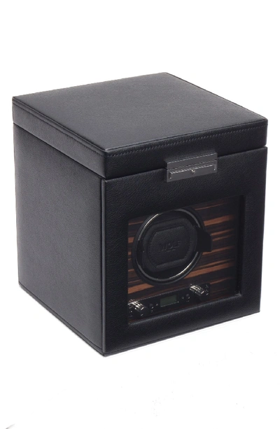 Wolf Roadster Single Watch Winder With Storage In Black