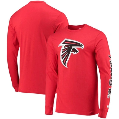 Starter Red Atlanta Falcons Halftime Long Sleeve T-shirt