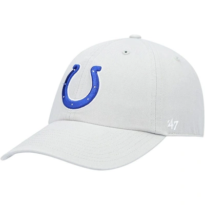 47 ' Gray Indianapolis Colts Secondary Clean Up Adjustable Hat