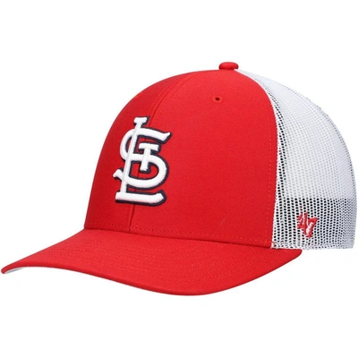 47 ' Red/white St. Louis Cardinals Primary Logo Trucker Snapback Hat