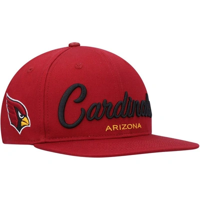 Pro Standard Men's  Cardinal Arizona Cardinals Script Wordmark Snapback Hat