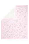 Aden + Anais Embrace Weighted Toddler Bed Blanket In Morris Vine Pink
