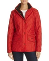 Barbour Cavalry Polarquilt Jacket In Red