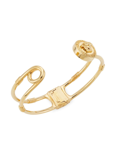 Versace Women's Goldtone Medusa Safety-pin Cuff