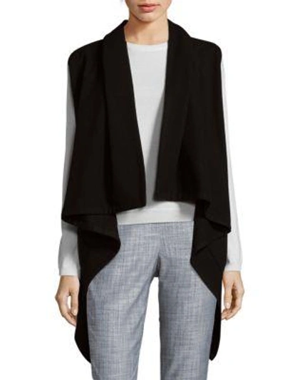 Akris Open-front Cashmere Jacket In Black
