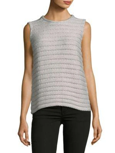 Akris Ribbed Cashmere Sweater In Gravel