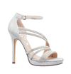 Nina Freyja Strappy Dress Sandals Women's Shoes In Silver