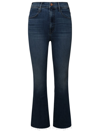 Mother The Hustler Ankle Fray Jean In Freebird In Blue