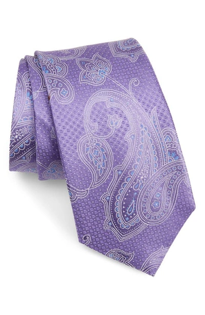 Nordstrom Gilligan Paisley Silk Tie In Purple