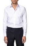 Eton Contrasting Pattern Slim-fit Cotton-twill Shirt In White