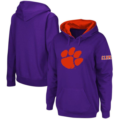 Stadium Athletic Purple Clemson Tigers Big Logo Pullover Sweatshirt
