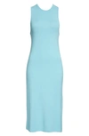 Rag & Bone Sydney Stretch-modal Jersey Midi Dress In Topaz