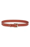 Chloé Edith Leather Belt In Brown