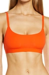 Skims Fits Everybody Scoop Neck Bralette In Orange