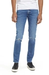 Frame 'l'homme' Degradable Slim Fit Medium Wash Denim Jeans In Blue