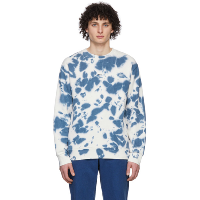 Apc Olivier Organic Cotton Crewneck Sweatshirt In Indigo