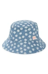 Billabong Kids' Bucket List Daisy Print Hat In Sweet Blue