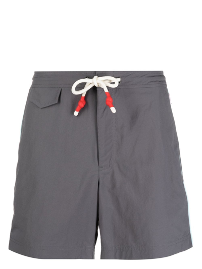 Orlebar Brown Standard Drawcord Mid-length Swim Shorts In Fossil