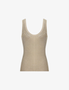Reiss Gold Metallic Vest Top