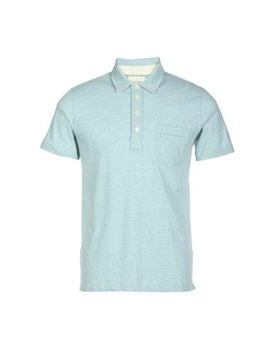 Billy Reid Pensacola Slim Fit Polo Shirt In Lake Blue