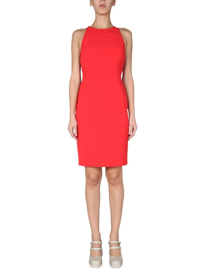 Boutique Moschino Dress With Cut Out Detail In Red