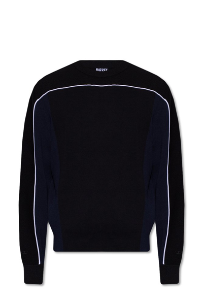 Diesel K-wichita Piped Sweatshirt In Black