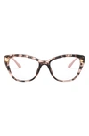 Prada Versace 52mm Optical Glasses In Pink Havana/demo Lens