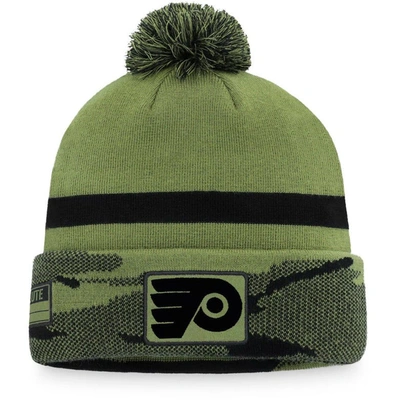 Fanatics Men's  Camo Philadelphia Flyers Military-inspired Appreciation Cuffed Knit Hat With Pom