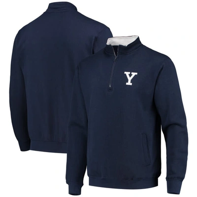 Colosseum Navy Yale Bulldogs Tortugas Logo Quarter-zip Jacket