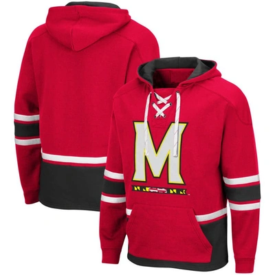 Colosseum Red Maryland Terrapins Lace Up 3.0 Pullover Hoodie