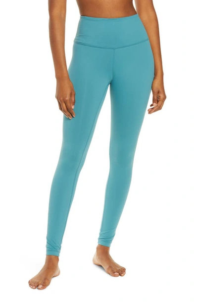 Zella Live In High Waist Leggings In Teal Hydro