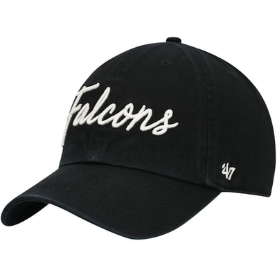 47 ' Black Atlanta Falcons Vocal Clean Up Adjustable Hat