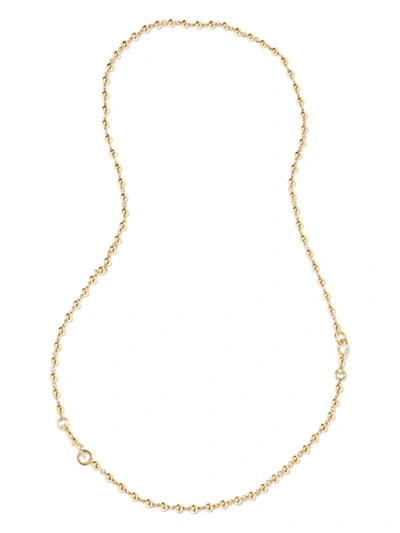 Annoushka Yellow Gold Lattice Ball Chain Necklace