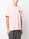 Stone Island T-shirt In Cotton Jersey In Rosa
