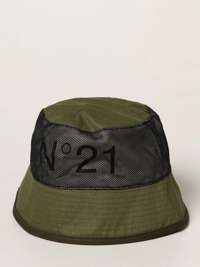 N°21 N ° 21 Cap With Logo In Green