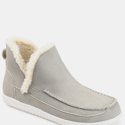 Journee Collection Collection Women's Tru Comfort Foam Capreece Slipper In Gray