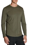 Cuts Clothing Crewneck Long Sleeve T-shirt In Pine
