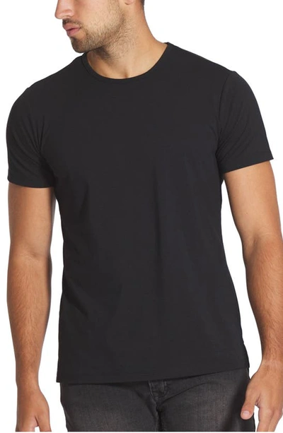 Cuts Clothing Split Hem Crewneck T-shirt In Black